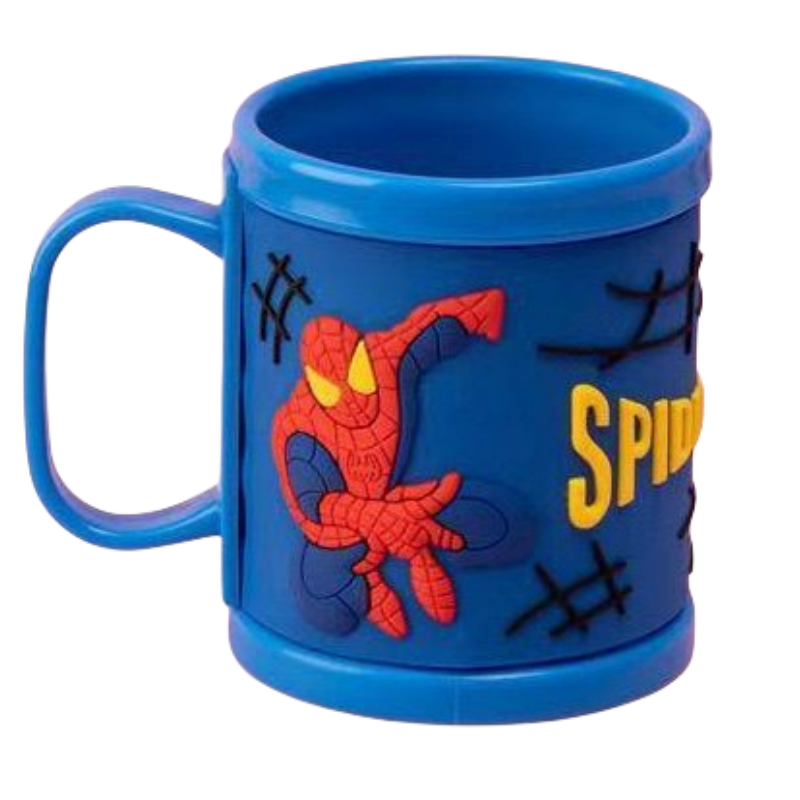 Marvel Spiderman taza de lavado de plástico anticaída para niños, nueva versión coreana de animación, dibujos animados creativos, forma Linda