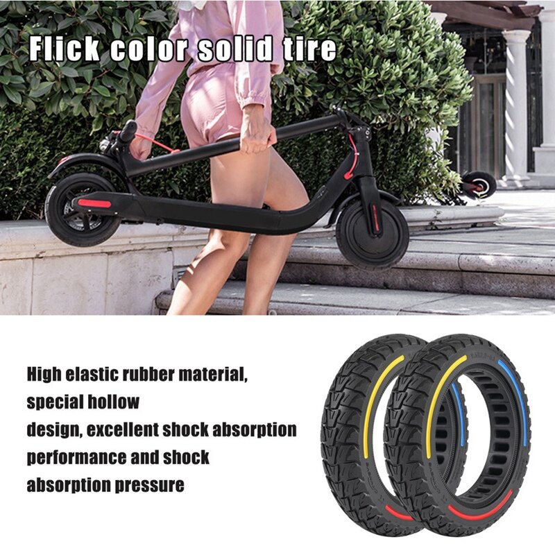 9.5Inch 9.5X2-6.1 Solid Tire Electric Scooter Wear-Resistant Off-Road Tyres For M365 Electric Scooter Spare Parts Parts
