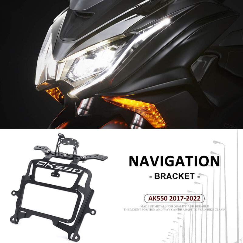 Soporte de teléfono para motocicleta, placa de navegación GPS para KYMCO AK550, AK 2017, ak550, ak 2022, novedad de 550-550