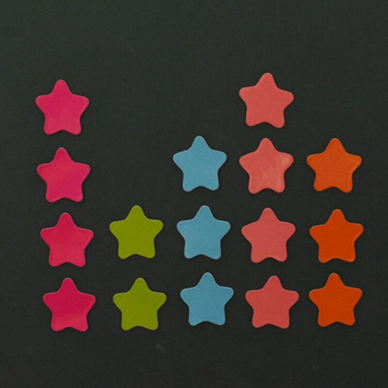 Stiker hadiah Magnet kompetisi Grup, stiker alat bantu mengajar tahan gores bentuk bintang fleksibel