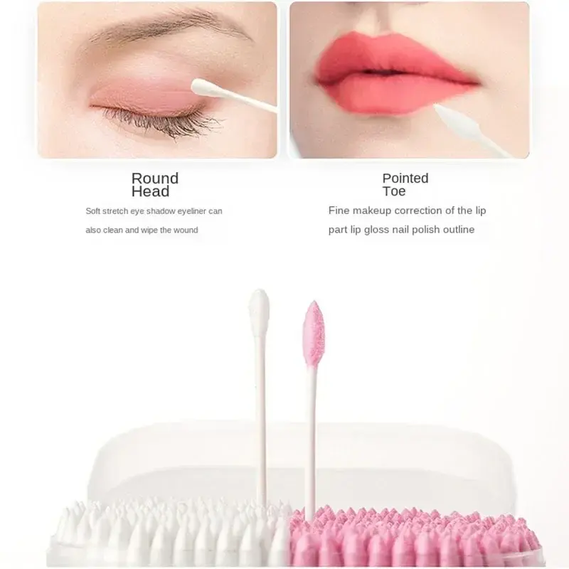100/200/300Pcs Disposable Home Dual Heads Ear Cleaning Makeup Cotton Swabs Buds Cleaning Tools Disposable Cotton Swabs