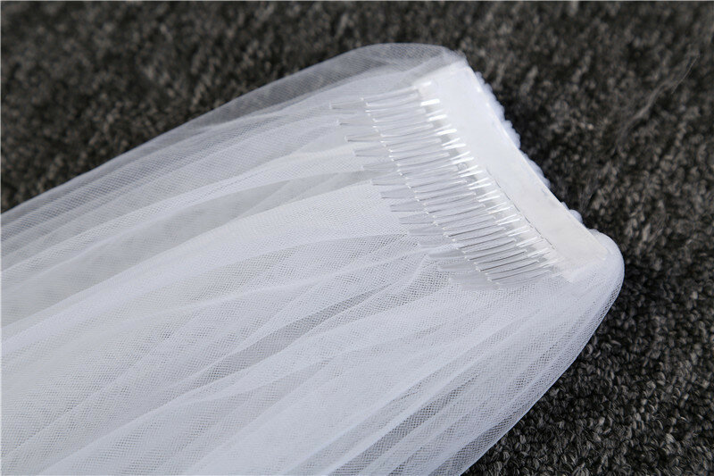 Bridal Veils Wedding Veil Long 3-meter Single-layer Veil with Hair Comb Yarn Evening Dress Double-layer Trailing Veil