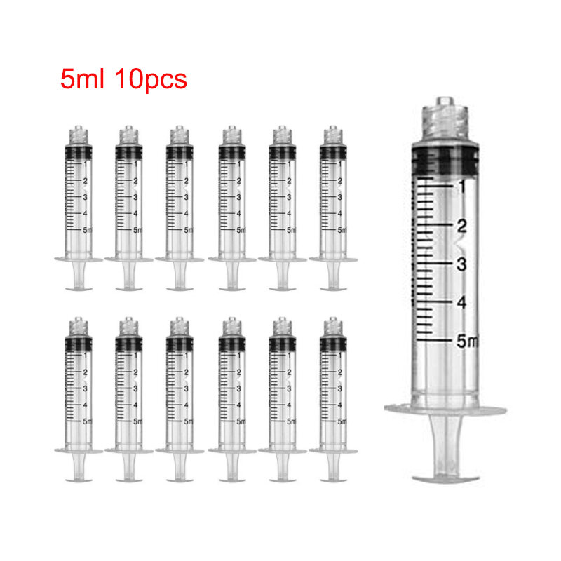 1/5/10pcs Luer Lock Syringes 3ml 5ml 10ml 20ml 30ml 50ml 100ml plastic syringe hydroponics Nutrient Syringe Tools Sampler