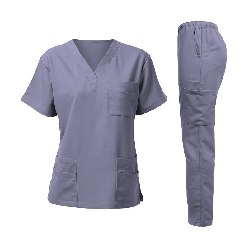 Mulheres operando roomtop e calças, roupas cirúrgicas, uniformes esfrega, roupas médicas para esfrega, corredores