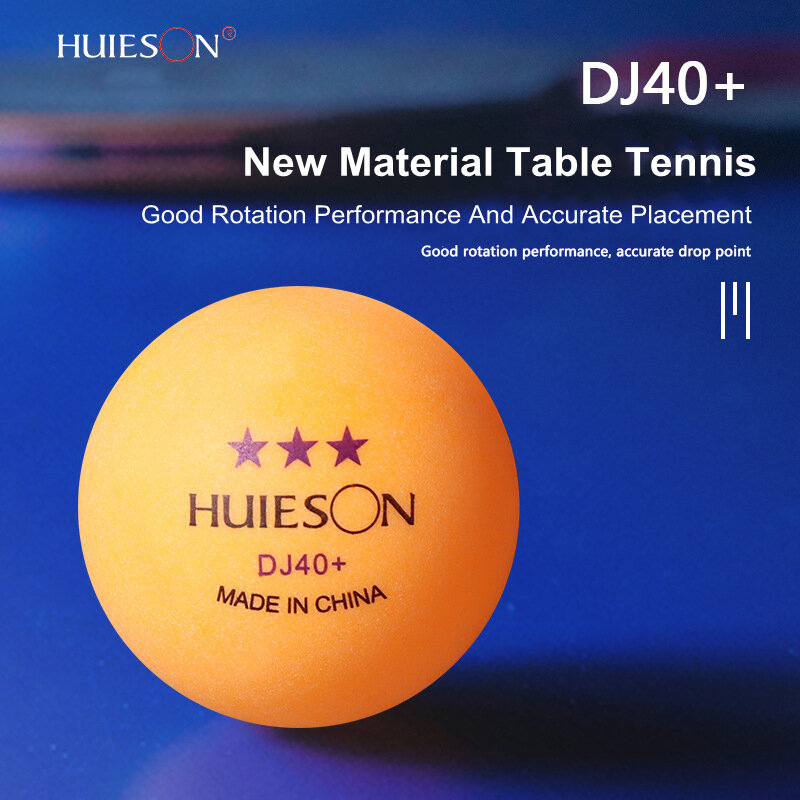 Huison Ping Pong Ballen 3 Sterren Abs Nieuw Materiaal Tafeltennisballen Professionele 100 30 50 10 Stuks Wit Oranje 40Mm + 2.8G Dj40 +