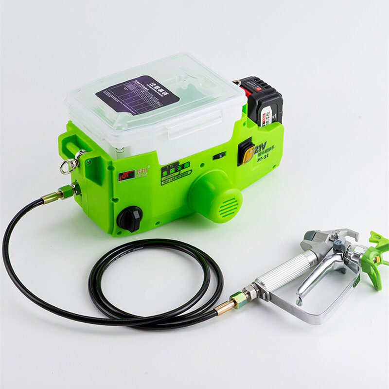 Machine de pulvérisation de peinture sans air, odorpulvérisateur électrique portable, haute puissance domestique, aérographe avec batterie au lithium, 1,7 l
