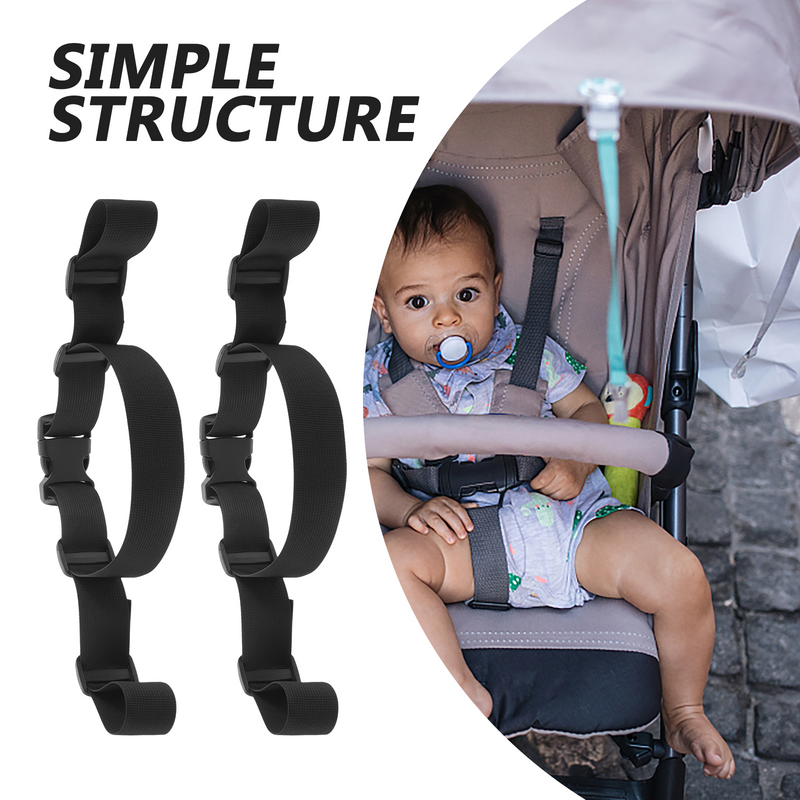 2 Pcs Adjustable Baby Seat Straps Toddler Strollers Polyester for Replacement