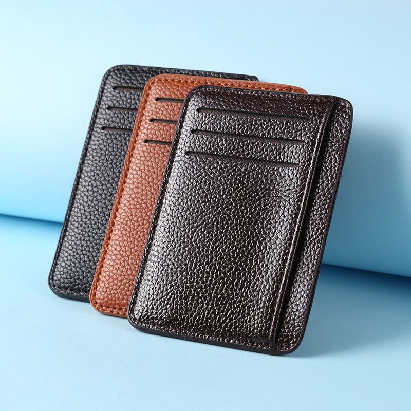 Мужской кожаный кошелек с отделениями для денег и кредитных карт