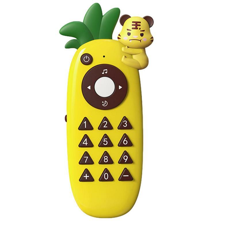 Детский телефон-игрушка, музыкальный телефон, игрушки для сна с прорезывателем, имитация телефона, детская игрушка для раннего развития, подарок на день рождения