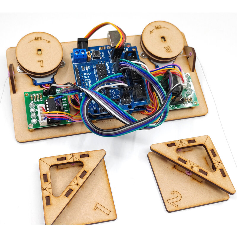 Tekenmuur Schilderij Robot Met Kabel Plotter Voor Arduino Robot Uno Project Polar Grafiek Stapper Motor Programmeerbaar Speelgoed Diy Kit