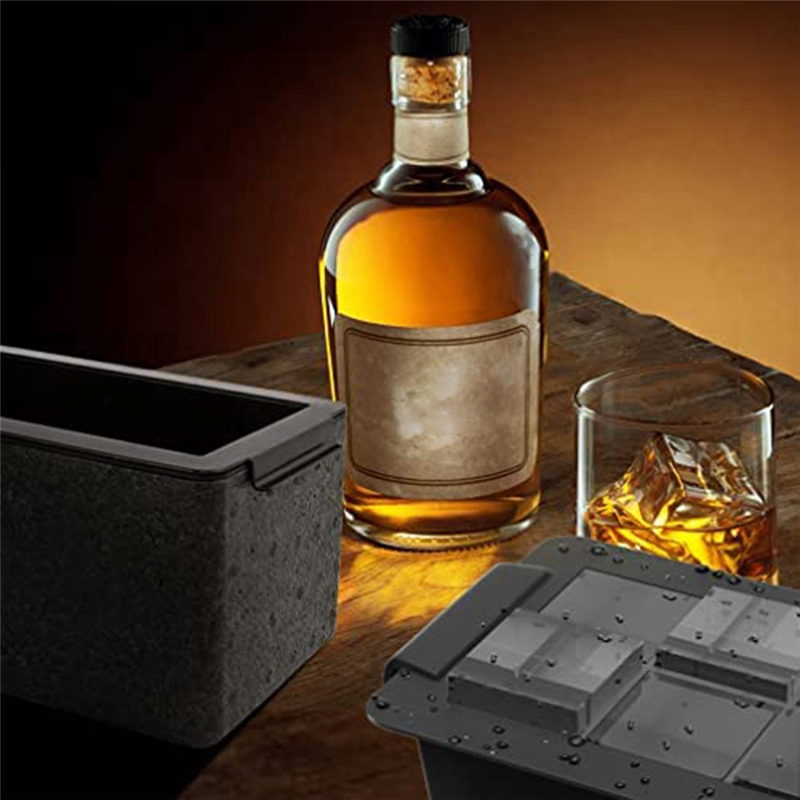 Clear Ice Maker, Clear Ice Square Tray Make 8 Big Square Ice Square, Crystal Clear Ice Square Maker for Cocktails