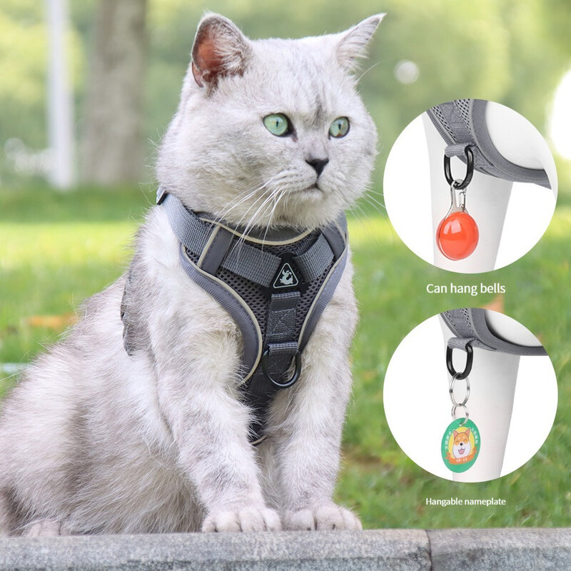 Dog Harness for Big Dog Vest Fashion Chest Strap Reflective and Breathable Cat Walking Rope Dog Rope Cat Harness