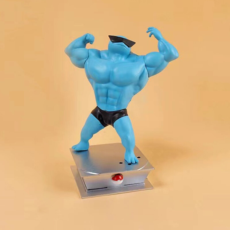 18cm Pokemon Figures GYM Cartoon Fitness Muscle Man Charmander Bulbasuar Squirtle Action Figure Fit Model Anime Figurine Toys