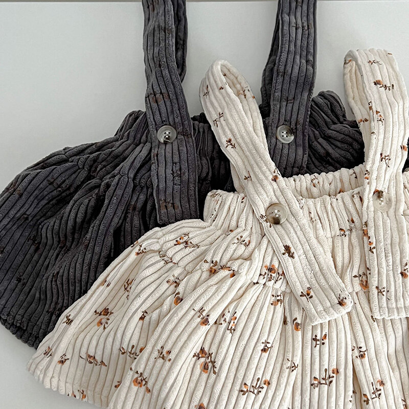 MILANCEL New Autumn Baby Clothes Set Infant Cute Bottoming Shirt +Floral Bodysuit Suit Girls Outwear