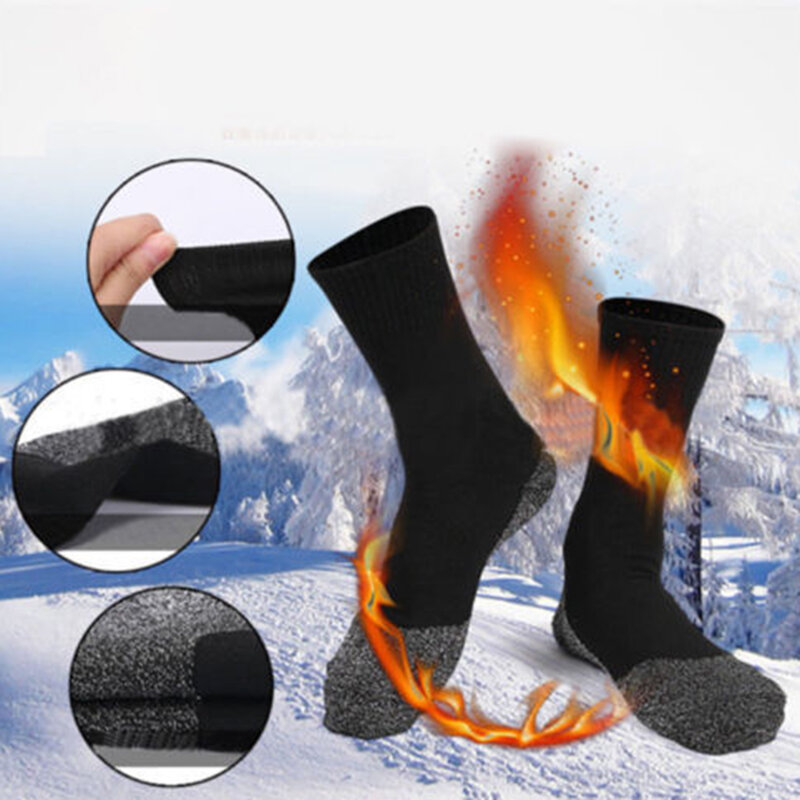 Thermal Socks Winter Heated Socks Heating Ski Socks Thermal Heated Foot Warmer Ski Sports Constant Temperature Thermal Outdoor
