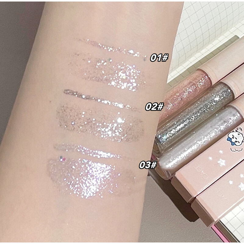 Kawaii Long Lasting Makeup Giltter Diamond Liquid Eye Shadow Professional Waterproof Sweatproof Eye-Shadow cosmetici coreani