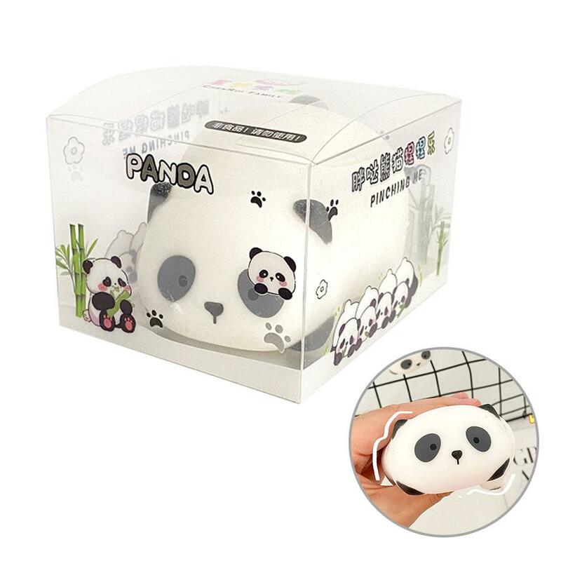 Kawaii Panda muñeca suave coleccionable de dibujos animados, juguete de descompresión con embalaje súper Original, juguete de elevación lento, J5Y1