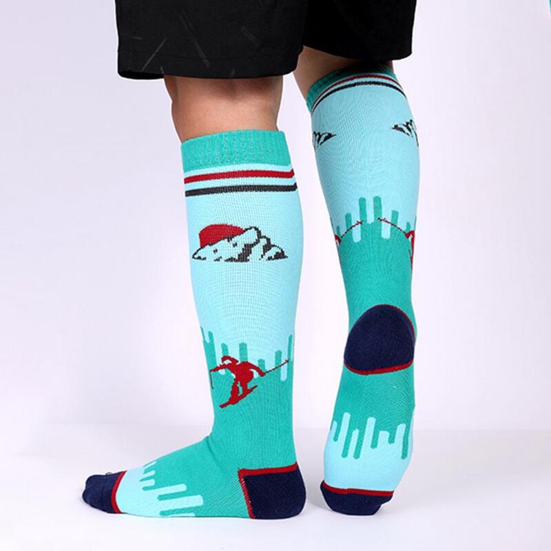 Лыжные носки 1 пара, практичные дышащие носки до колена для активного отдыха, походов, теплые носки для активного отдыха