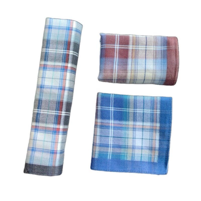 Plaids Patterned Pocket Handkerchief for Sweating for Grooms, Weddings for Fitness Enthusiasts and Adventurers Dropship