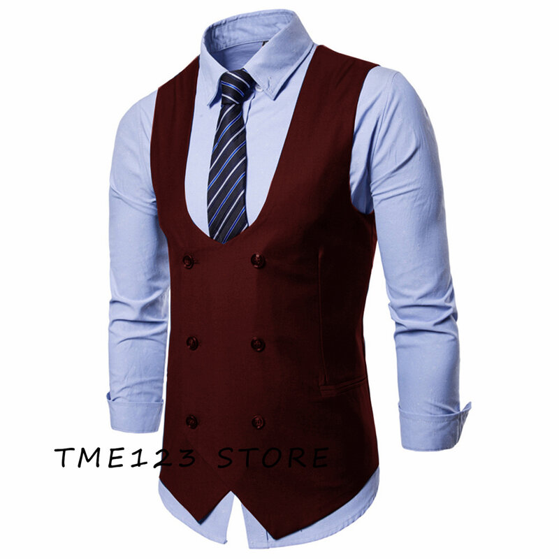Men's Vest Serge Solid Vests for Men Elegant Man Vest Steampunk Suit Jackets Formal Man Ambo Gothic Chaleco Wang Male Dress Mens