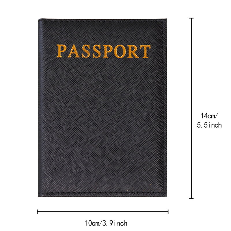 Passport Holder Travel Wallet Leather Passport Cover Cards Travel Wallet Document Organizer Case Engrave Image Letter Pattern
