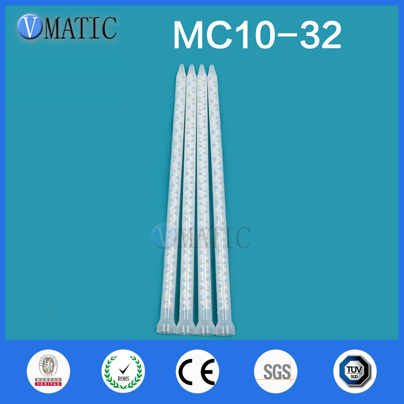 Gratis Pengiriman Resin Mixer Statis MC10-32 Mencampur Nozel untuk Duo Pack Epoxy (Putih Core)
