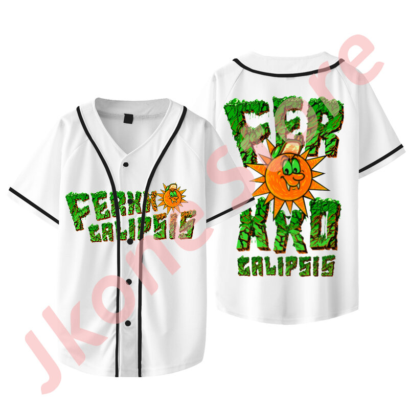 Feid Ferxxocalipsis Logo Merch Jersey Ferxxo Tour Baseball t-shirty damskie męskie moda na co dzień koszulka z krótkim rękawem
