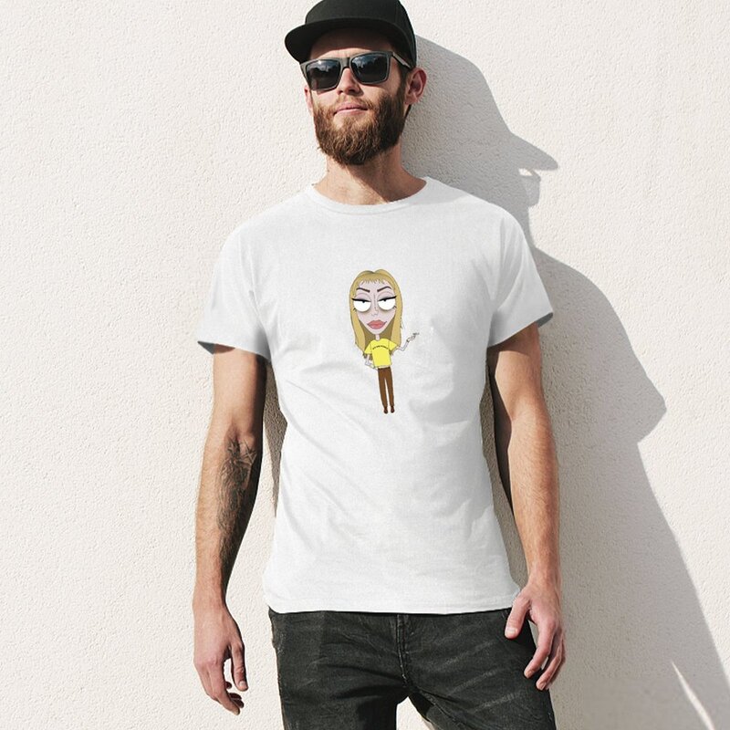 T-shirt Lisa Rowe Toon t-shirt wysublimowane letnie ubrania ubrania vintage męskie bawełniane koszulki