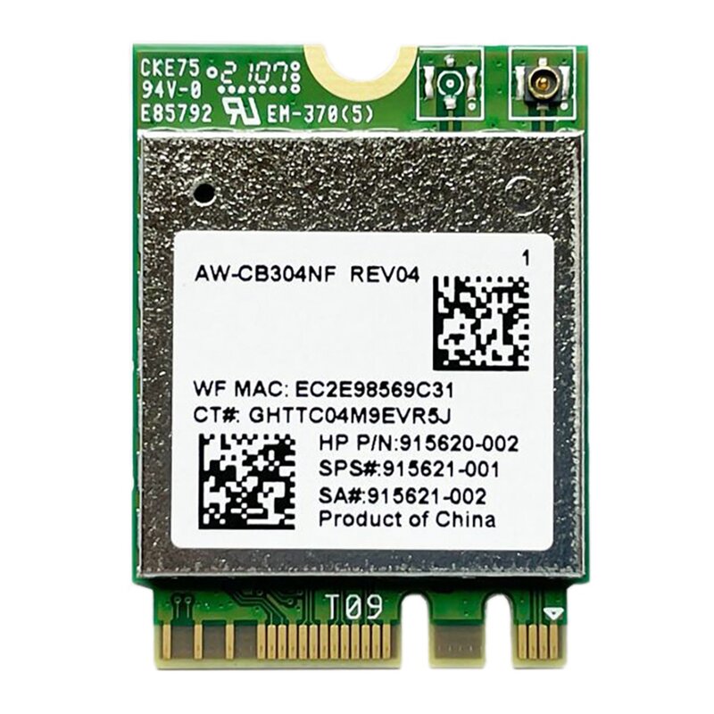 AW-CB304NF RTL8821CE bezprzewodowy karta sieciowa 2.4G/5G dwuzakresowy Bluetooth 4.2 43 bps 802.11AC Laptop IPC karta sieciowa