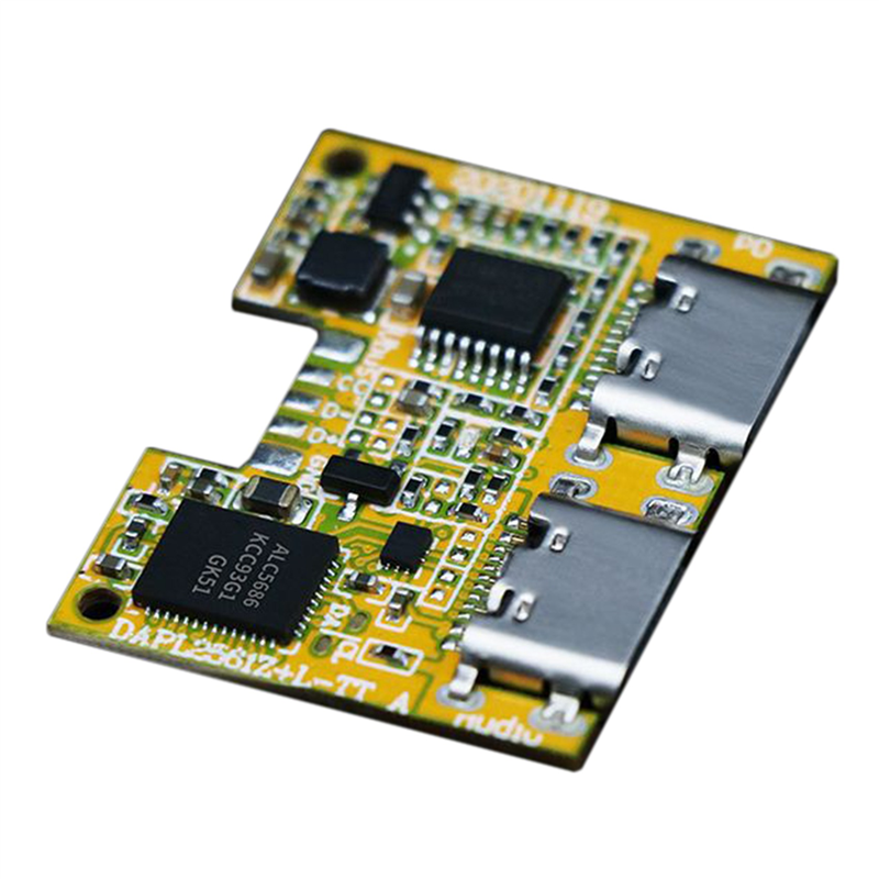 Dual Type-C Digital Audio Adapter Module ALC5686LED Listening to Songs and Charging 2 In1 Digital Audio Decode Board