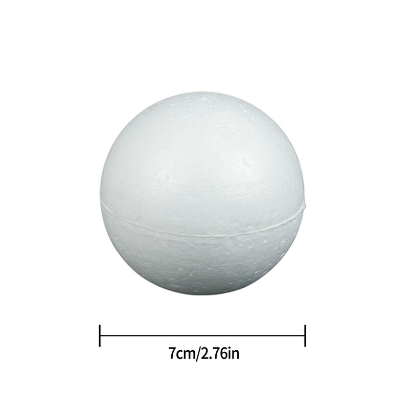 ลูกบอลโฟมทำจากโพลีสไตรีนสไตโรโฟม1ชิ้น6/7/8/9/10/12ซม. ของขวัญสำหรับเด็กคริสต์มาสอุปกรณ์ตกแต่งงานปาร์ตี้