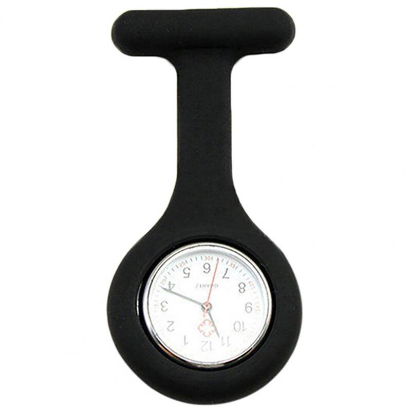 Reloj de bolsillo de silicona con movimiento de cuarzo para mujer, reloj de enfermera, broche Fob, Mini reloj de bolsillo lindo, médico, Unisex