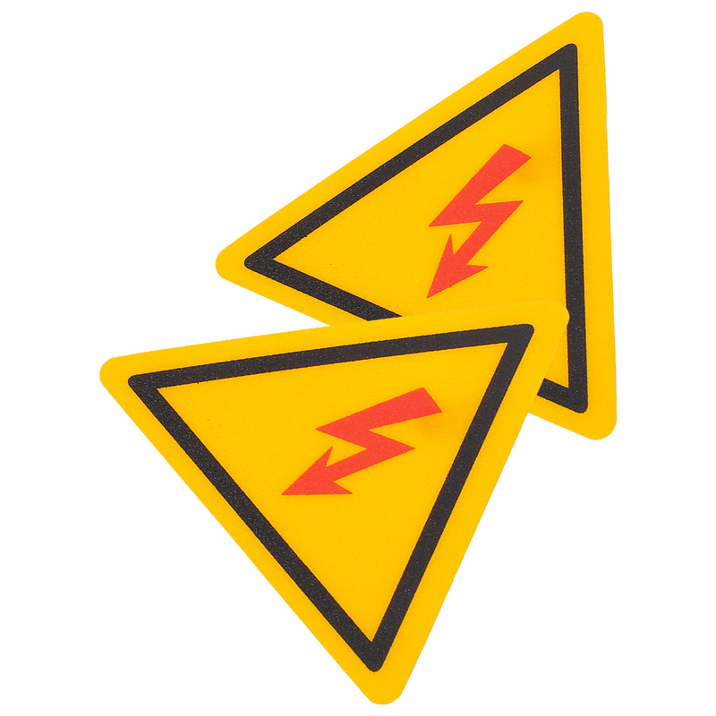 2 Pcs Logo Sticker attenzione adesivi etichette elettriche ad alta tensione