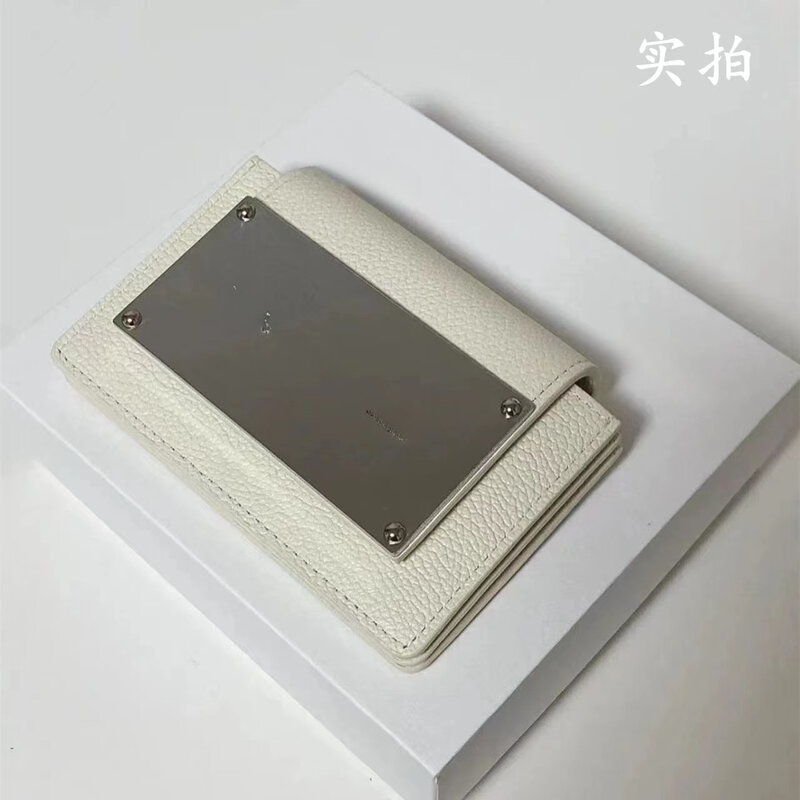 Porte-cartes en cuir véritable, porte-monnaie classique, simple et pratique, Corée du Sud