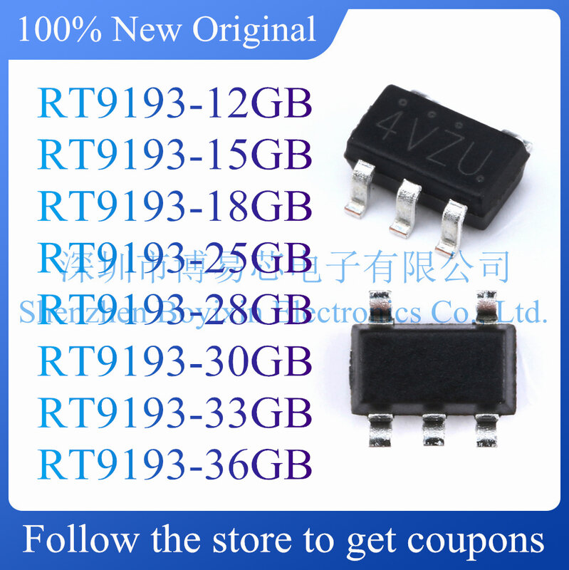 NEW 5Pcs RT9193-12GB 15GB 18GB 25GB 28GB 30GB 33GB 36GB.Original genuine LDO regulator chip.