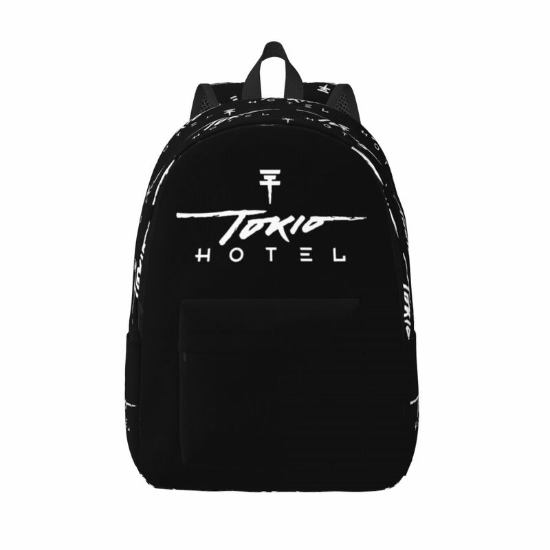 Tokio Hotel BillKaulitz ransel remaja, tas kanvas Laptop Pria Wanita, tas kerja sekolah tinggi dengan saku