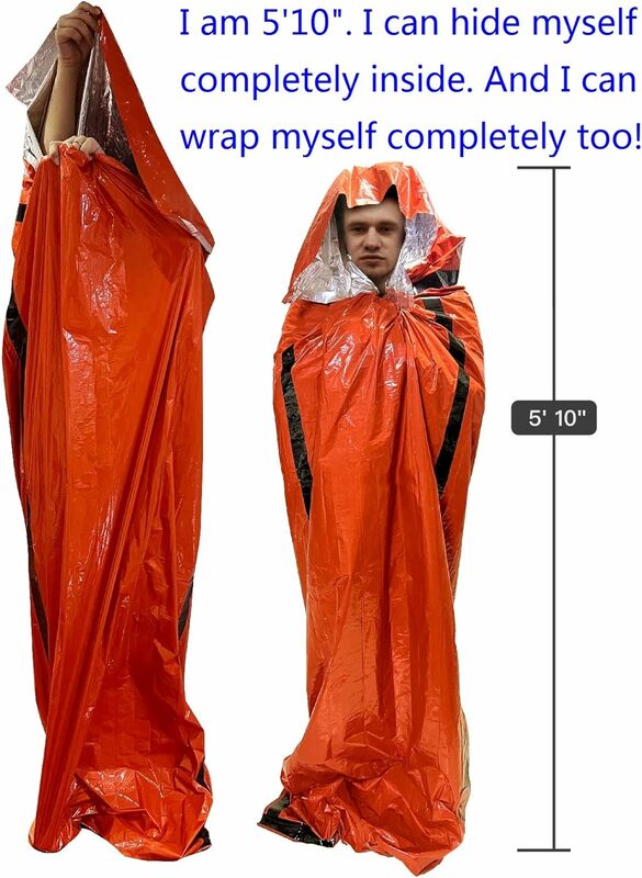 Awaryjny śpiwór ratunkowy torba survivalowa ratunkowy Bivy worek termiczny na zewnątrz, ultralekki sprzęt kempingowy Ifak