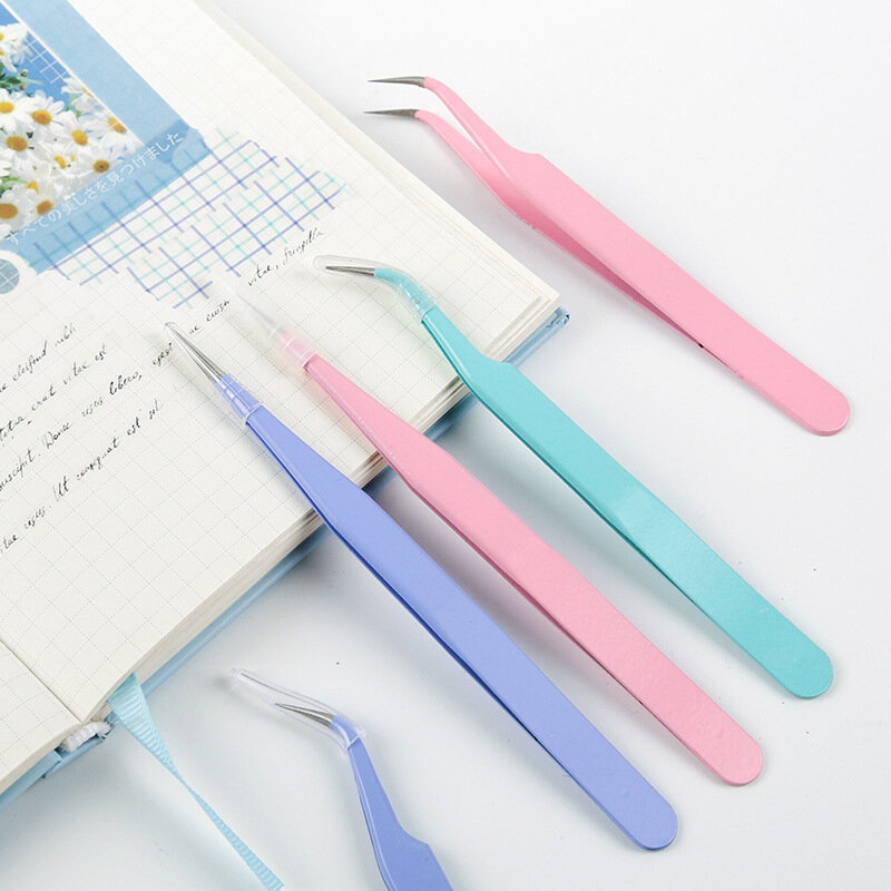 Kawaii Multi-functional Hand Account Tweezers Adhesive Tool for Scrapbooking Journals Utility Knife Stationery