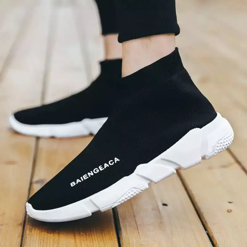 2024 Summer Men's and Women's Knitted Elastic Socks Shoes Couple Sports Men's Shoes