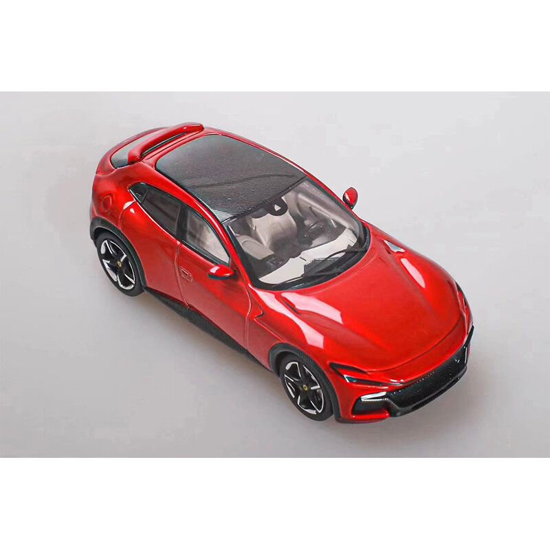 Funny In Stock 1:64 F SUV FUV Purosangue Rosso Corsa Grigio Diecast Diorama Car Model Collection Miniature Toys