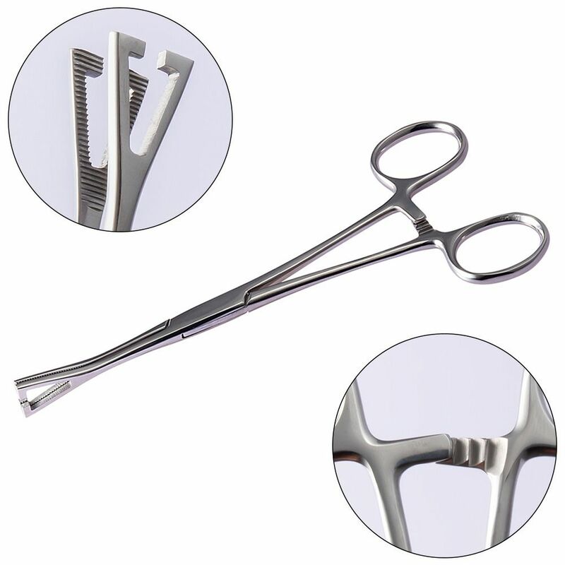 Tools Open Round Forceps Disposable Professional Tool Open Triangle Forceps Body Jewelry Tool Stainless Steel Piercing Clamp