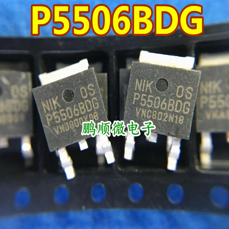 20pcs original novo P5506BDG TO-252 MOS campo transistor LCD fonte de alimentação P-canal 60V 22A