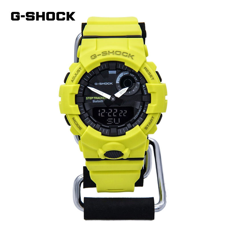 นาฬิกา G-SHOCK GBA ซีรีส์800สำหรับผู้ชาย, นาฬิกาควอทซ์ LED มัลติฟังก์ชันสำหรับกีฬากลางแจ้งกันกระแทก