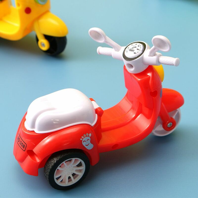 Modelo de motocicleta de simulación de bebé de dibujos animados, regalos de cumpleaños, Mini motocicleta de aprendizaje temprano, juguete para niños, coche de inercia, coche extraíble