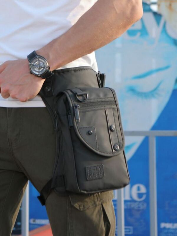 Нейлоновая поясная сумка для мужчин, многофункциональная тактическая сумочка-мессенджер на бедро, забавные мешки для верховой езды