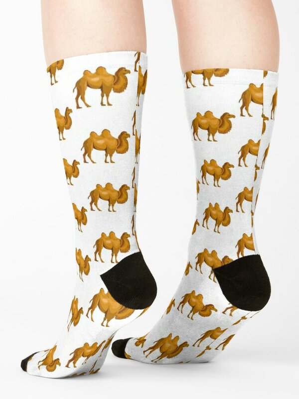 Calcetines con estampado de animales Camel para mujer, medias para correr, niño