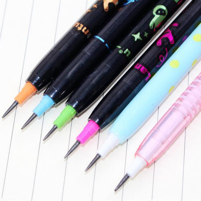 4pcs matite Multi testa per bambini Non affilate scrittura cancelleria per bambini HB Lead studenti che scrivono penne materiale scolastico