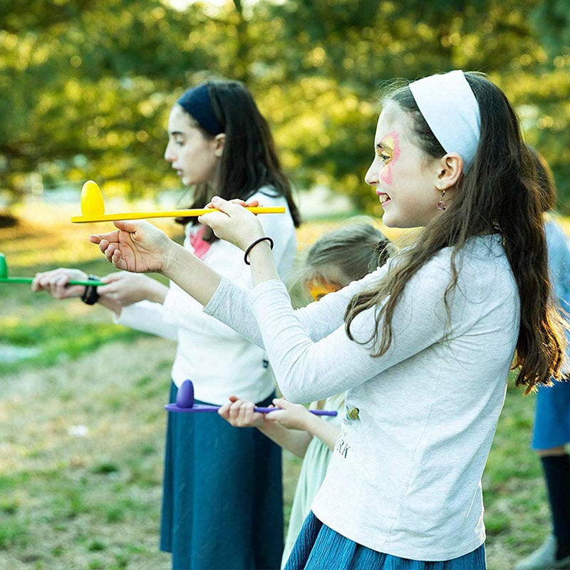 Juego divertido al aire libre para niños, juguete de cuchara de huevo, equilibrio, deporte, cuchara de madera, lanzamiento de bolas, entrenamiento de sentido, Educación Temprana, rompecabezas, juego de fiesta