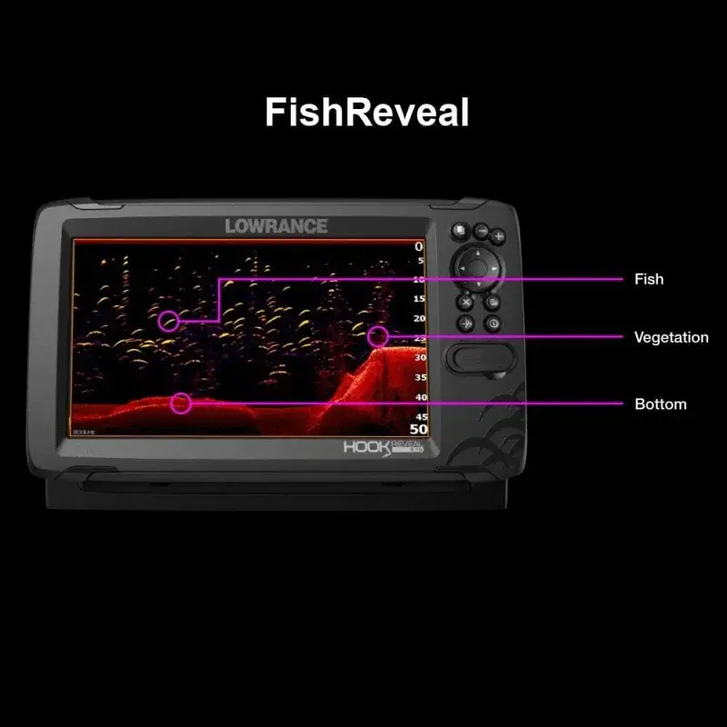 Lowrance Hook Reveal 5 Inch Fish Finders with Transducer