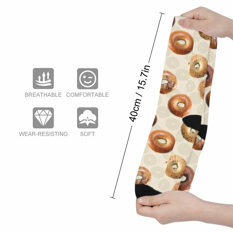 Bagels-Calcetines de diseñador para hombre, medias de marca, regalos